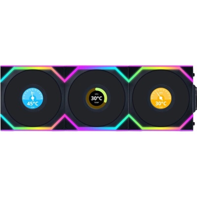 Lian Li UNI FAN SL Wireless LCD 120 Black 3ks včetně ovladače 12RSLLCD1W3B – Zbozi.Blesk.cz