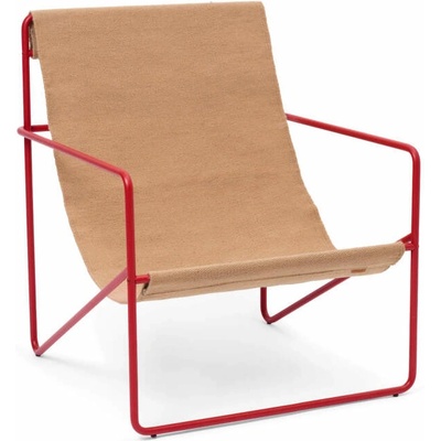 Ferm Living Desert Lounge Chair poppy red / sand