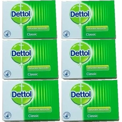 Dettol Classic tuhé mýdlo 6 ks 100 g