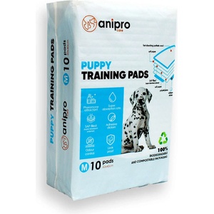 Anipro Puppy Pads Medium - Хигиенни памперси/ подложки с пет слоя за бързо попиване, 60/ 40 см. - 10 броя