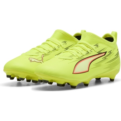 PUMA Детски футболни бутонки Puma Childrens PUMA Ultra 5 Match Firm Ground Football Boots - Yellow/Black