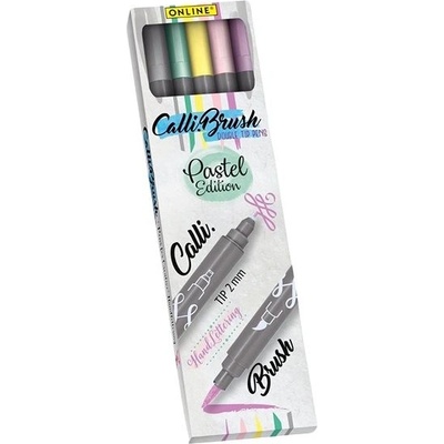 Online calli brush pastel kaligrafické fixy 5 ks 19079