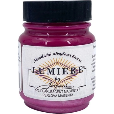 Jacquard Metalické Barvy Lumiere 573 perlová magenta