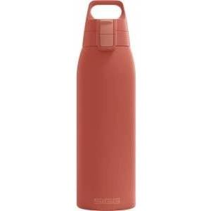 SIGG - Insulated drinking bottle - Thermos bottle Shield Therm One Eco Red carbonated drinks - Leak-proof - Dishwasher safe - BPA-free - 90% recycled stainless steel - Rust red - 1L - 6021.80