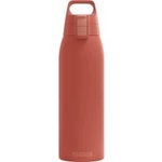 SIGG - Insulated drinking bottle - Thermos bottle Shield Therm One Eco Red carbonated drinks - Leak-proof - Dishwasher safe - BPA-free - 90% recycled stainless steel - Rust red - 1L - 6021.80
