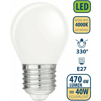 VELAMP OPAL FILAMENT žiarovka 4 W, E27, 4000 K LB4047M-40K