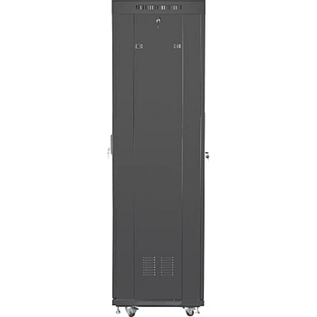 Lanberg rack cabinet 19" free-standing 42U/600x600 (flat pack) with mesh door lcd black v2 (FF01-6642-23BL)