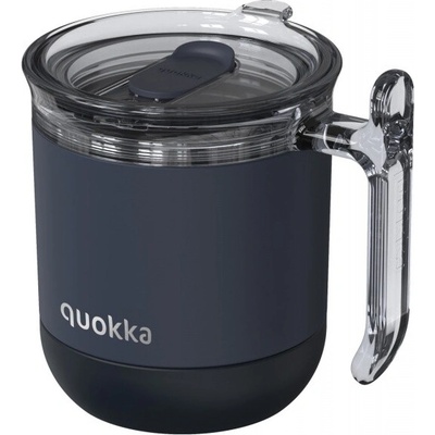 Quokka Wave Smartgrip Nerezový termo hrnček Black 260 ml
