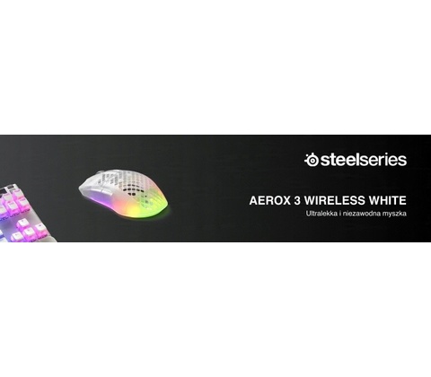 SteelSeries Aerox 3 Wireless Ghost 62610