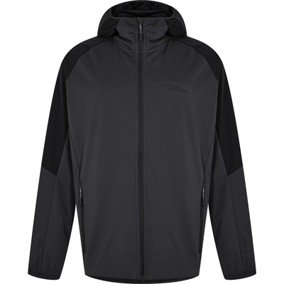 Jack Wolfskin Яке Jack Wolfskin Men's Feldberg Water Resistant Windproof Hooded Long Sleeve Softshell Jacket - Phantom