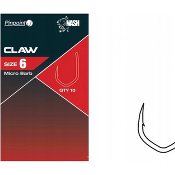 Kevin Nash Pinpoint Claw Barbless bez protihrotu vel.4 10 ks