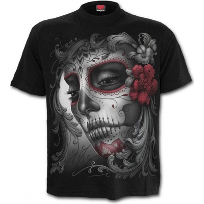 Unisex tričko Spiral MUERTA SKULL ROSES DT237698