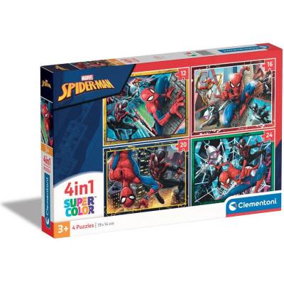 Clementoni 4 в 1 Пъзел Spiderman (1009092F)