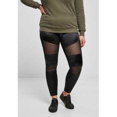 Urban Classics Дамски клин в черно Ladies Shiny Tech Mesh LeggingsUB-TB3790-00007 - Черен, размер XS