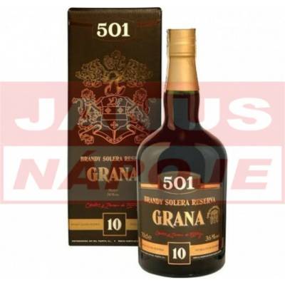 Brandy 501 Solera Reserva Grana 10r.oč 36% 0,7 l (kartón)