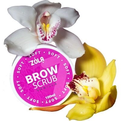 Zola Brow jemný peeling na obočie vanilka 100 ml