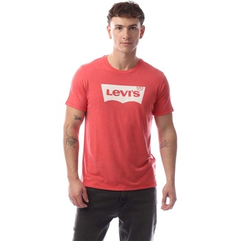 Levi's Тениска Levis Men's Regular Fit Graphic Crew Neck T-Shirt - Bw Script Red