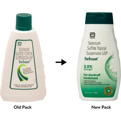 Selsun Selenium 2,5% Abbott Šampon proti lupům, na lupénku a seboroickou dermatitidu (LZS) 120 ml