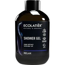 ECOLATIER RELAX POWER Sprchový gél ŠALVIA a LEVANDUĽOVÝ extrakt 400 ml