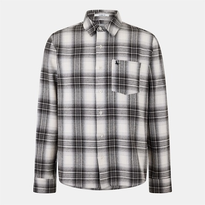 Jack Wills Риза с дълъг ръкав Jack Wills Men's Cotswold Long Sleeve Patterned Shirt - Off-White