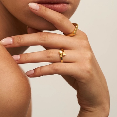 SilveAmo Pozlacený prsten Gloria K4F2056