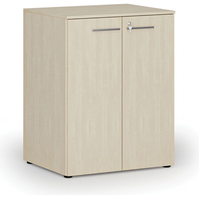 Primo Kancelárska skriňa s dverami WOOD, 2 police, 1027 x 800 x 640 mm, breza