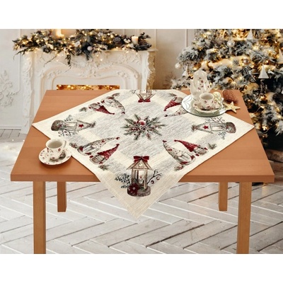 Mondo Vianočný gobelínový obrus Škriatkovia 90x90 cm Chenille IT020 90x90 cm