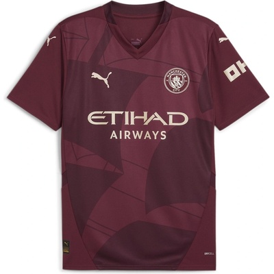 PUMA Футболна фланелка Puma Manchester City Third Shirt 2024 2025 Adults - Red