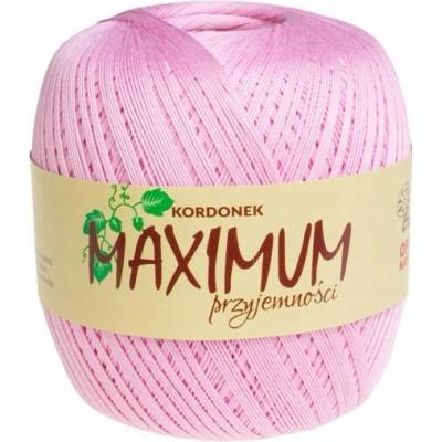 Háčkovací Příze Maximum Opus bavlna 565m 1602 růžová