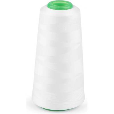 Nitě elastické pro průmyslové overlocky 3000 m, velké, 1 (301) bílá