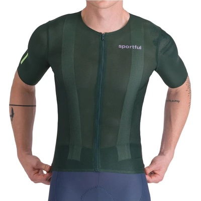 Sportful Мъжка фланелка с къс ръкав за колоездене Sportful Light 2 Jersey Cycling jersey - Oblivion Green (056-3897-0314)