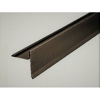 Závětrná lišta klasik s odkapem r.š.250mm pozinkovaná Lakovaná RAL 8019 šedohnědá s folií dl.2m