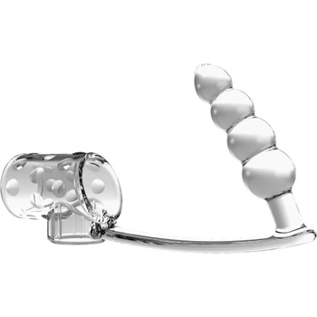 Pretty Love Пристегач за пенис и тестиси с анална броеница Riley