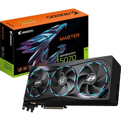 GIGABYTE GeForce RTX 5070 AORUS MASTER 12GB GDDR7 192bit (GV-N5070AORUS M-12GD)