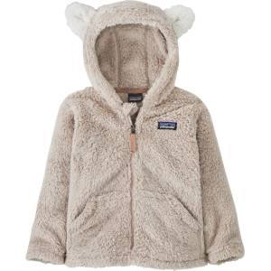 Patagonia Детско поларено яке Patagonia Kid's Furry Friends Hoody Fleece jacket - Shroom Taupe - размер 4 Years (703-2285-1016)