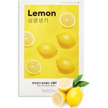 Missha Airy Fit Sheet Mask Lemon plátýnková maska s výtažkem z citronu 19 g