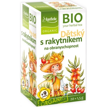 Apotheke Bio bylinný s rakytníkem 20 x 1,5 g