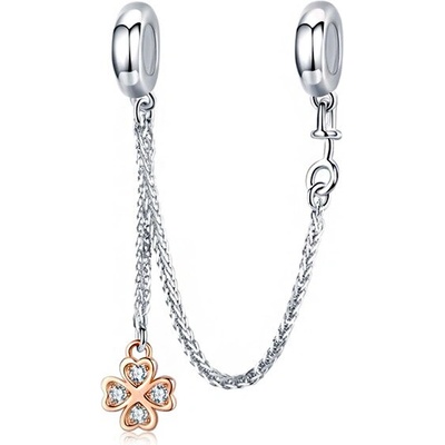 P&J Jewellery Stříbrný Bezpečnostní řetízek Štěstí SSB11