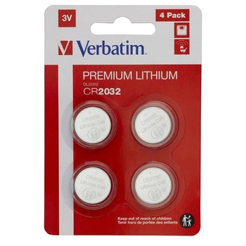 Verbatim Батерия Verbatim LITHIUM BATTERY CR2032 3V 4 PACK (49533)