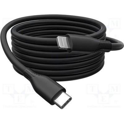 Digitus AK-600110-020-S USB 2.0; vidlice Apple Lightning,USB C vidlice, 2m, černý