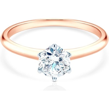 SAVICKI Годежен пръстен The Journey: двуцветно злато, лабораторен диамант