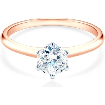 SAVICKI Годежен пръстен The Journey: двуцветно злато, лабораторен диамант