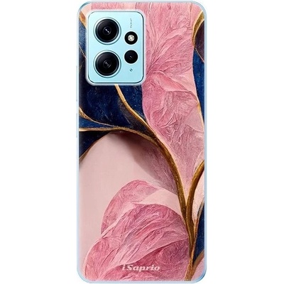 Pouzdro iSaprio - Pink Blue Leaves - Xiaomi Redmi Note 12 5G