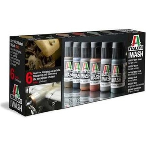 Italeri Комплект акрилни бои 448ap - model wash 6бр