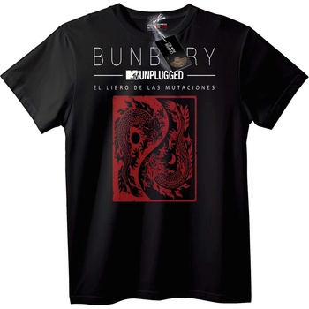 NOONEBRAND Тениска Bunbury MTV Unplugged дракон - S, Black