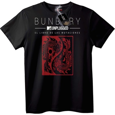 NOONEBRAND Тениска Bunbury MTV Unplugged дракон - S, Black