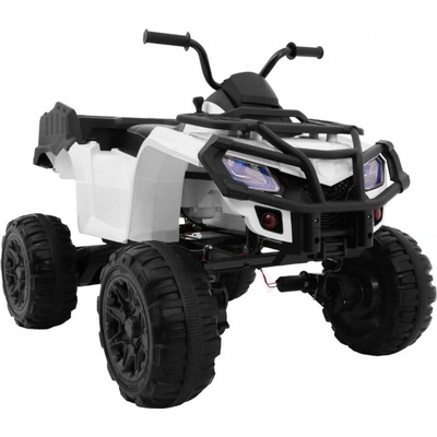 Joko veľká Elektrická štvorkolka 4x4 XL ATV kožené sedadlo penové kolesá rádio USB biela