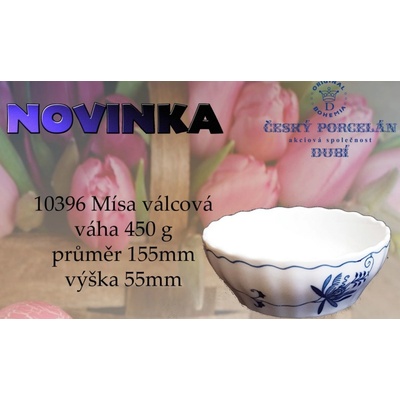 Cibulák miska válcová originální cibulákový porcelán Dubí cibulový vzor 10396 15 cm