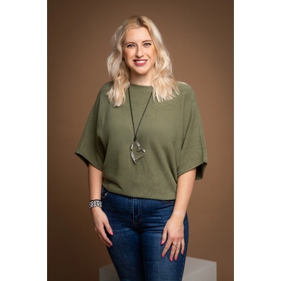 Oversize svetr BRIDGET Azurově modrá – Sleviste.cz