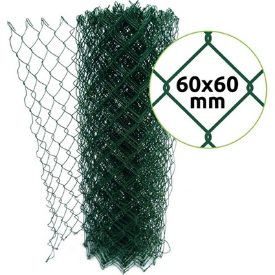 EKOfence Štvorhranné pletivo ZnPVC 60x60mm 2mx25m zelená 3573